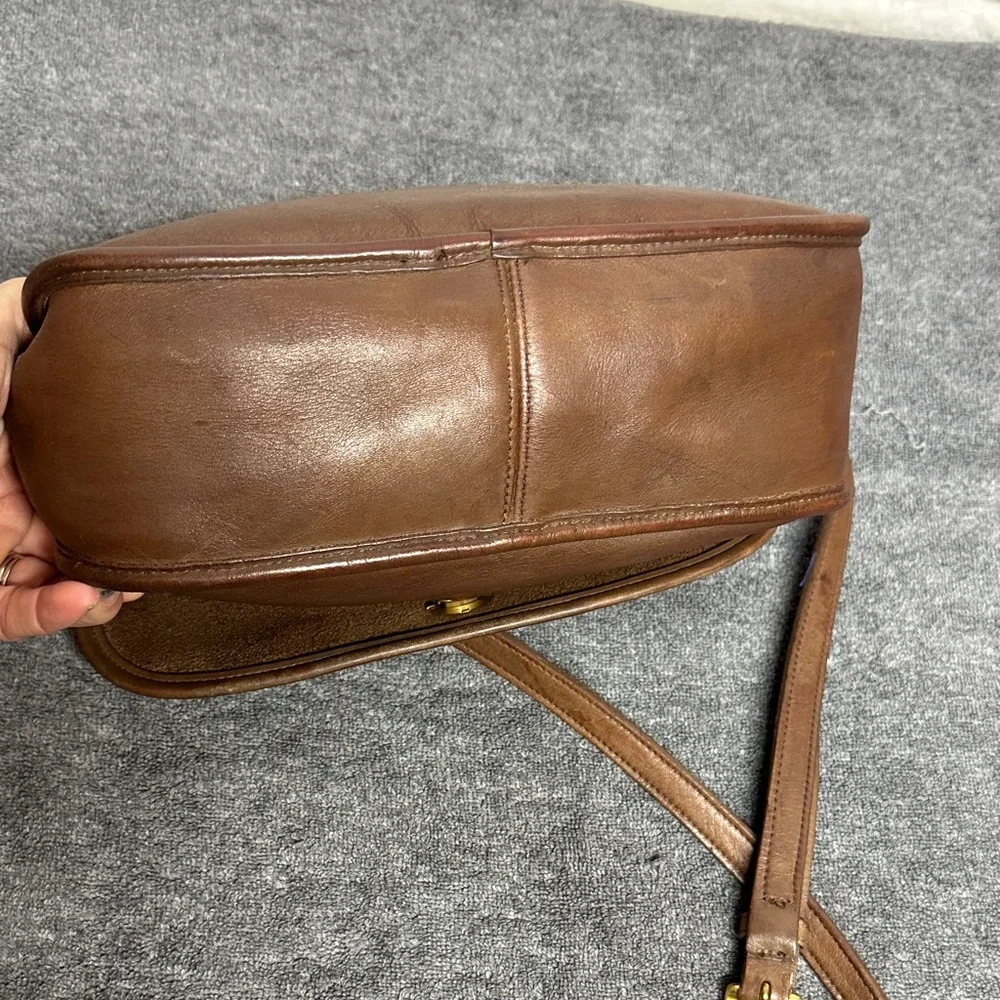 Coach Brown Leather Crossbody Bag 9790 - Picture 3 of 16